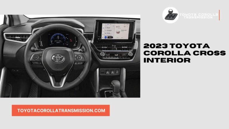 2023 Toyota Corolla Cross Interior