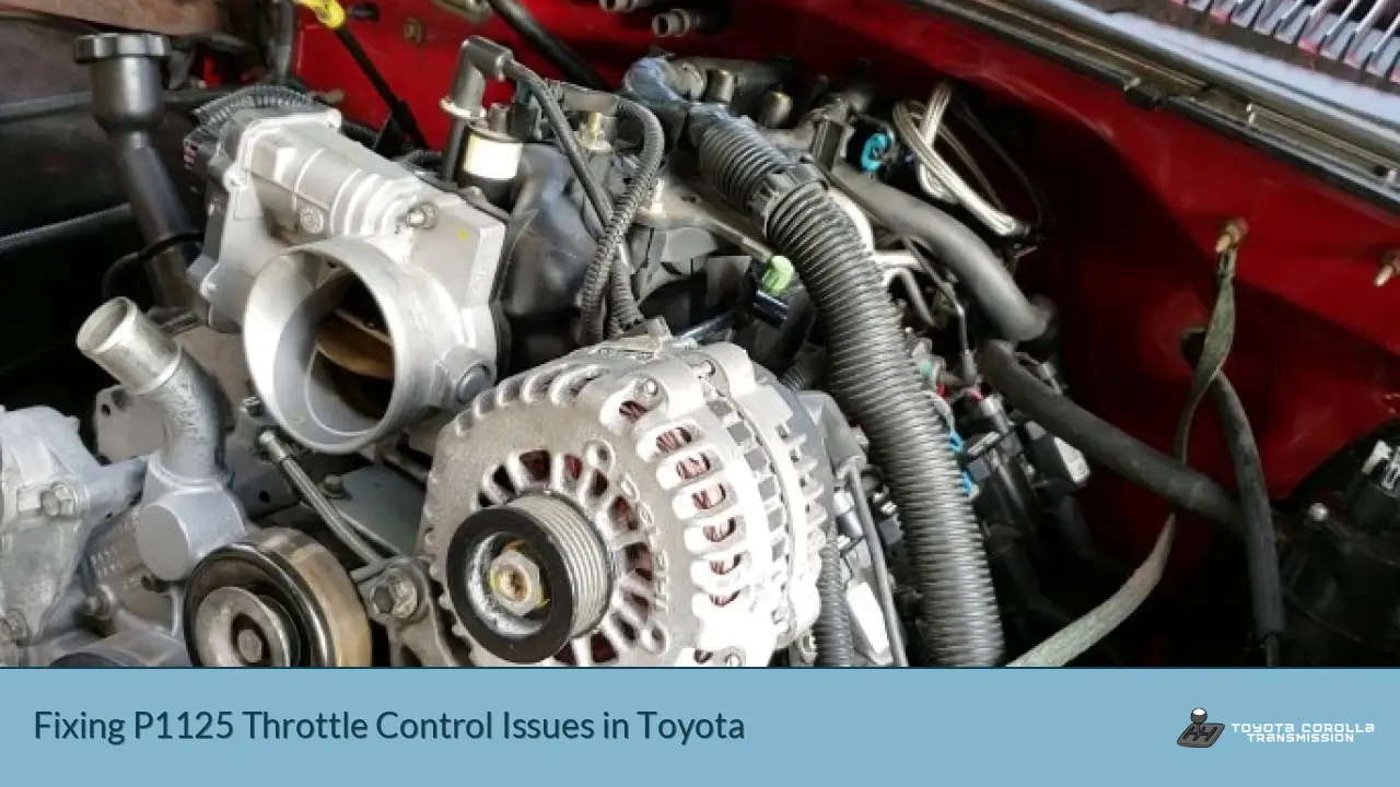 Fixing P1125 Throttle Control Issues in Toyota