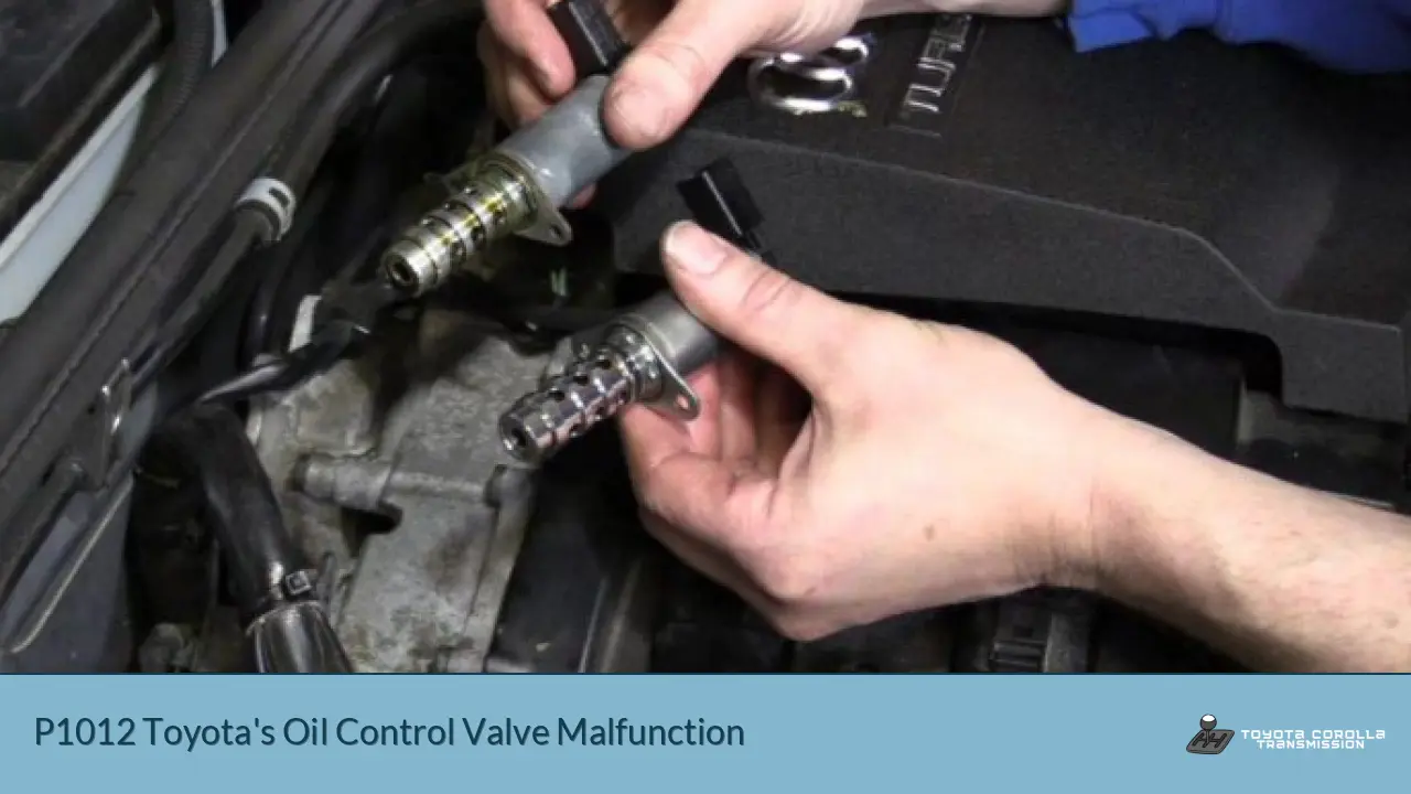 P1012 Toyota's Oil Control Valve Malfunction