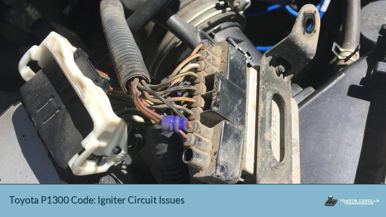 Toyota P1300 Code: Igniter Circuit Issues