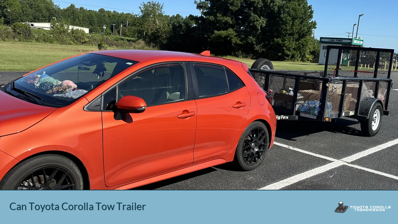 Can Toyota Corolla Tow Trailer