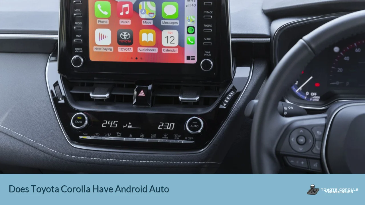 Does Toyota Corolla Have Android Auto